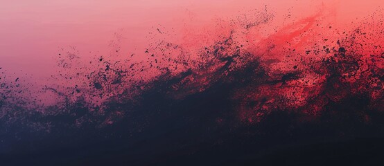 Pink and Red Abstract Artwork Generative AI