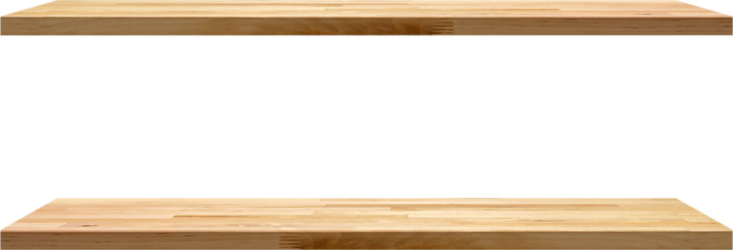 Natural wood wall shelf design rustic home decoration, PNG file no background