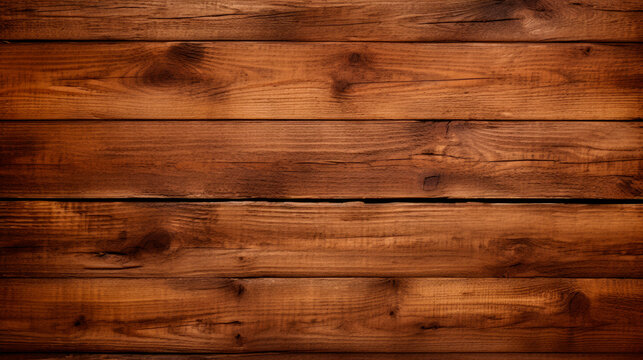 Close-up of stained wooden wall texture