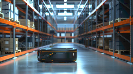 Obraz premium Future of robotics futuristic robots industrial and domestic robots. robots working in factory.