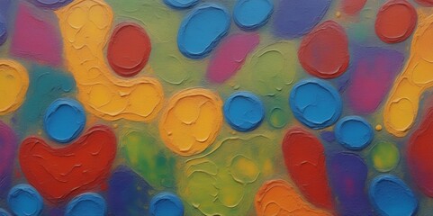 Vibrant Abstract Painting: Colorful Artistic Background