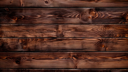 Dark wooden texture with natural pattern close up on a wall - obrazy, fototapety, plakaty
