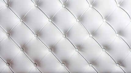 Close up of white leather wall with diamond pattern