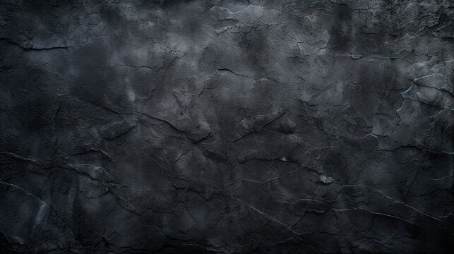 Close-up view of a dark black wall background