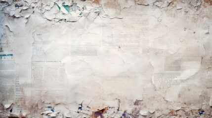 Wall covered with assorted papers