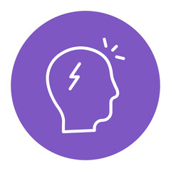 Headbutt icon vector image. Can be used for Generation Gap.