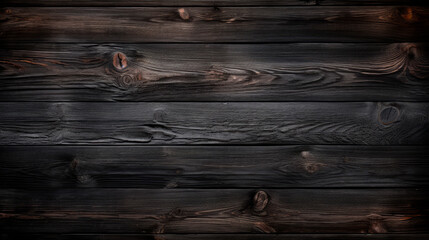 Close up of wooden wall against black backdrop
