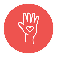 Make a Pledge icon vector image. Can be used for Crowdfunding.