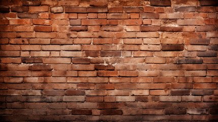 Close-Up of Brick Wall on Dark Background