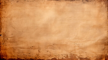 Aged paper with faded edges on grungy backdrop