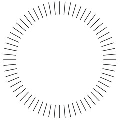 circle abstract art, circular shape for decoration, circular radial lines element, concentric lines