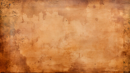 Brown surface texture closeup with vintage paper backdrop