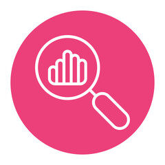Market Research icon vector image. Can be used for Public Relations Agency.
