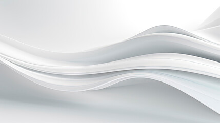 Smooth curved white abstract background with text space