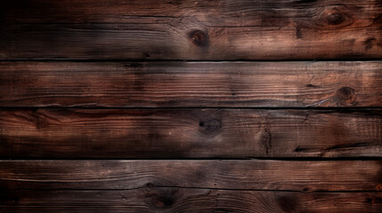 Naklejka premium Close-up of aged wooden wall against dark backdrop