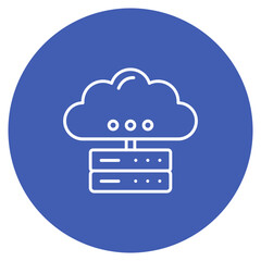 Cloud Storage icon vector image. Can be used for Computer Science.