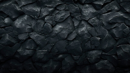 Close up of dark stone surface against black backdrop