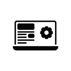 Black solid icon for development