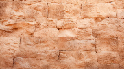 A close view of a stone wall with a tiny opening