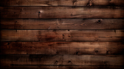 Close-up of a wooden wall against a dark backdrop - obrazy, fototapety, plakaty