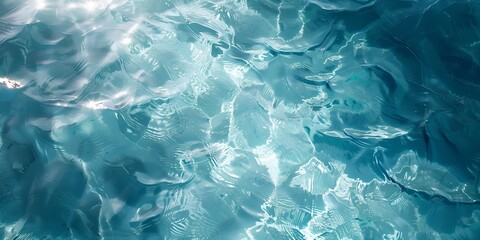Naklejka premium Light clean transparent water surface background wallpaper