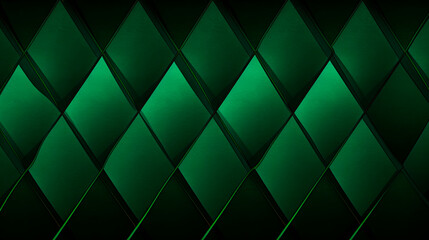 Fototapeta na wymiar Green diamond-patterned wall close up