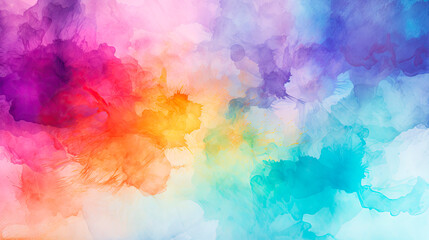Colorful watercolor painted background - obrazy, fototapety, plakaty