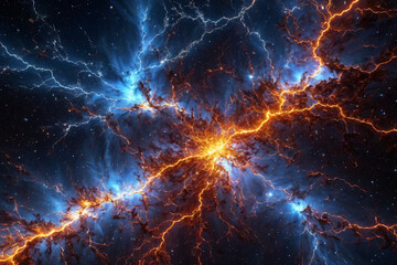 Hochspannungsentladung im all