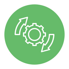 System Integration icon vector image. Can be used for Industry.