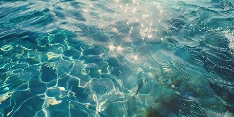 Light clean transparent water surface background wallpaper