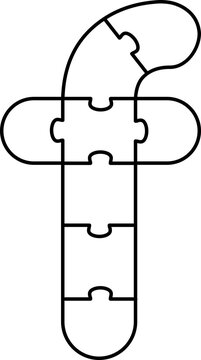 recommend clip art: f Lowercase Puzzle Aplhabet Jigsaw Game Outline