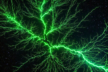 Hochspannungsentladung im all