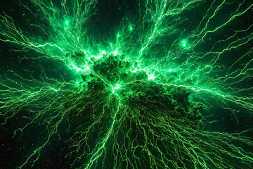 Hochspannungsentladung im all