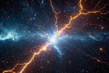 Hochspannungsentladung im all