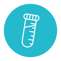 Test Tube icon vector image. Can be used for Science.
