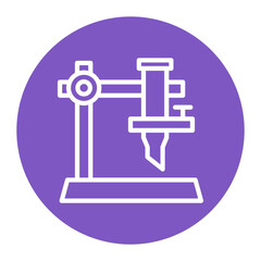 Burette icon vector image. Can be used for Science.
