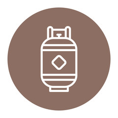 Gas Bottle icon vector image. Can be used for Science.