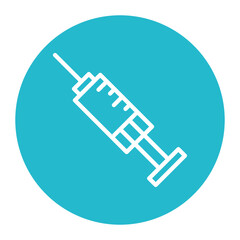 Syringe icon vector image. Can be used for Science.