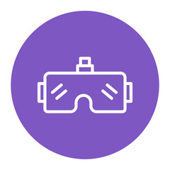 Vr Glasses icon vector image. Can be used for Science Fiction.