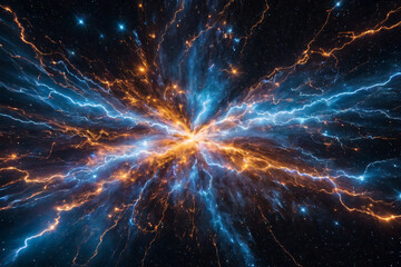 Hochspannungsentladung im all