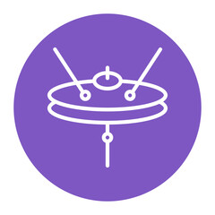 Cymbal icon vector image. Can be used for Instrument.