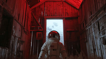 Obraz na płótnie Canvas a person wearing a space suit