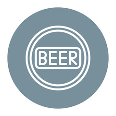 Beer Sign icon vector image. Can be used for Oktoberfest.