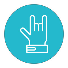 Bowling Glove icon vector image. Can be used for Bowling.