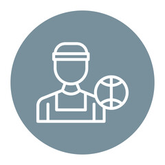 Athlete icon vector image. Can be used for Diversity.