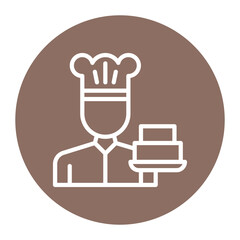 Baker icon vector image. Can be used for Diversity.