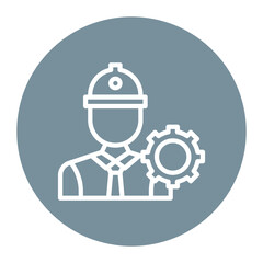 Civil Engineer icon vector image. Can be used for Diversity.