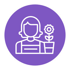 Florist icon vector image. Can be used for Diversity.