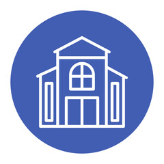 Bungalow icon vector image. Can be used for Beach Resort.