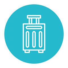 Luggage icon vector image. Can be used for Beach Resort.